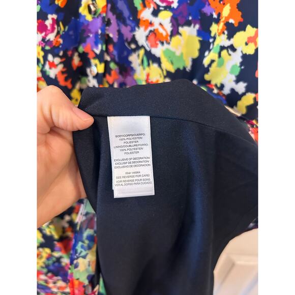 Julia Jordan Short Sleeve V-Neck Button Midi Dress Size 8 - Picture 10 of 10